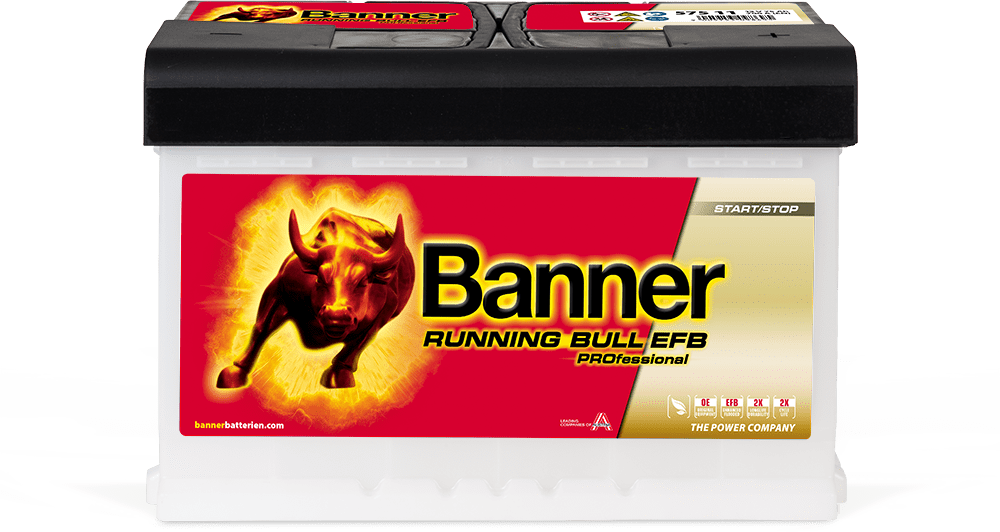 12V 75Ah 700A Banner Running Bull EFB PRO 57511 Starterbatterie