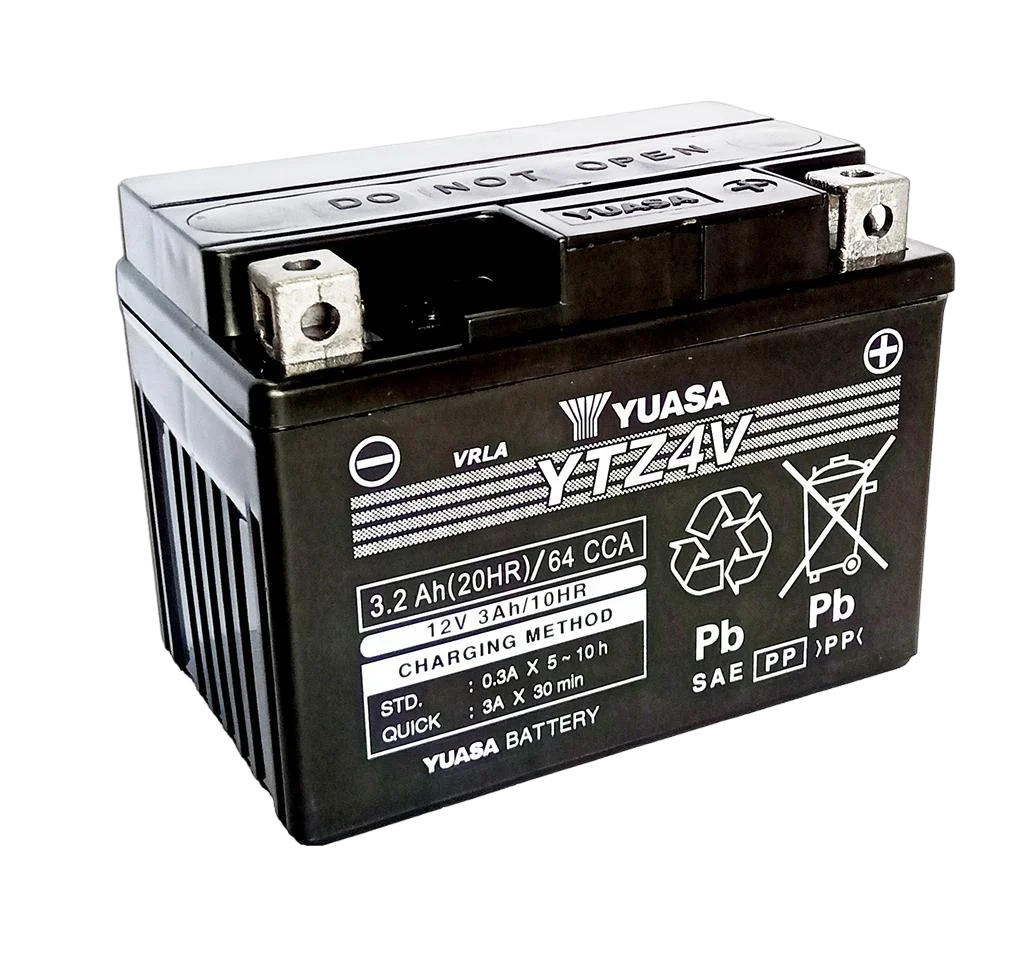 12V 3Ah 64A Yuasa YTZ4V / YTZ4V -BS AGM Motorradbatterie