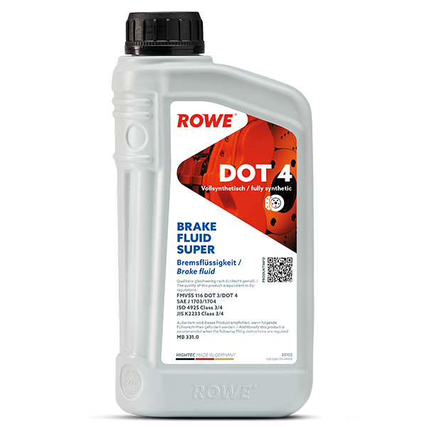 ROWE HIGHTEC BRAKE FLUID SUPER DOT 4 Bremsflüssigkeit 1 Liter