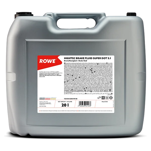 ROWE HIGHTEC BRAKE FLUID SUPER DOT 5.1 Hochleistungs-Bremsflüssigkeit 20 Liter