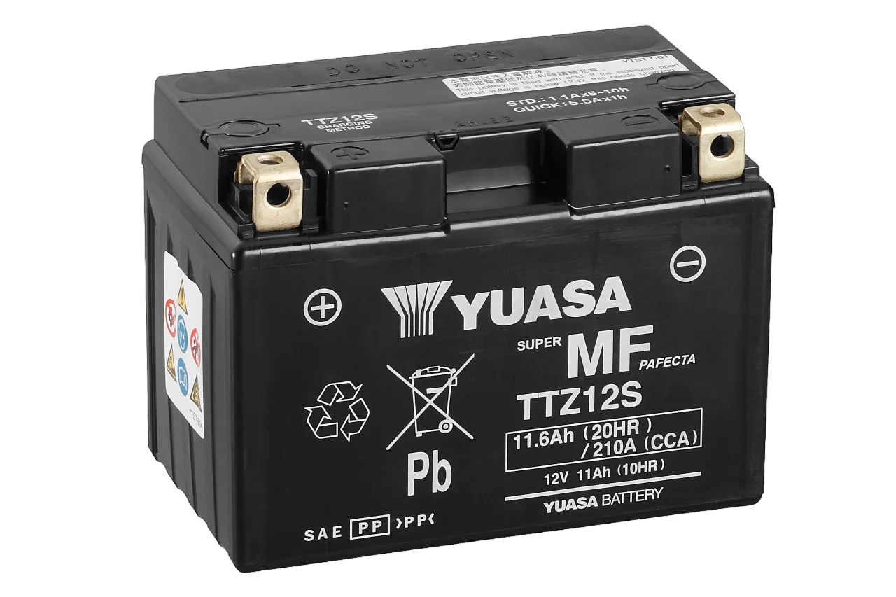 12V 11Ah 210A Yuasa TTZ12S / TTZ12S-BS AGM Motorradbatterie