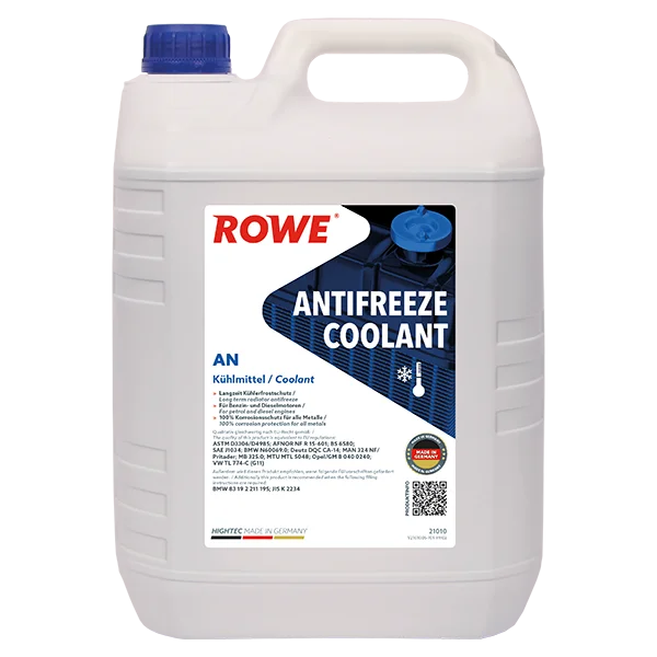 ROWE HIGHTEC ANTIFREEZE COOLANT AN Kühlerfrostschutz Konzentrat blau für G11 5 Liter