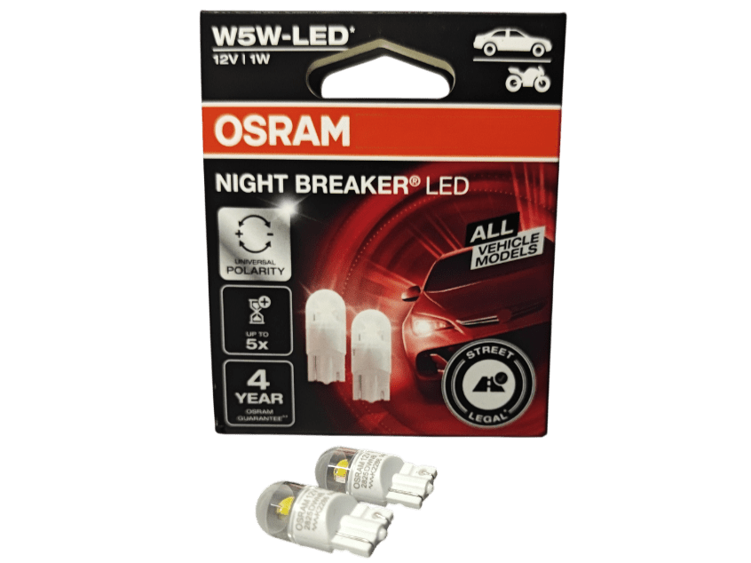 LED W5W Osram NIGHT BREAKER® GEN2 6000K mit Zulassung 12V 1W W2.1x9.5d