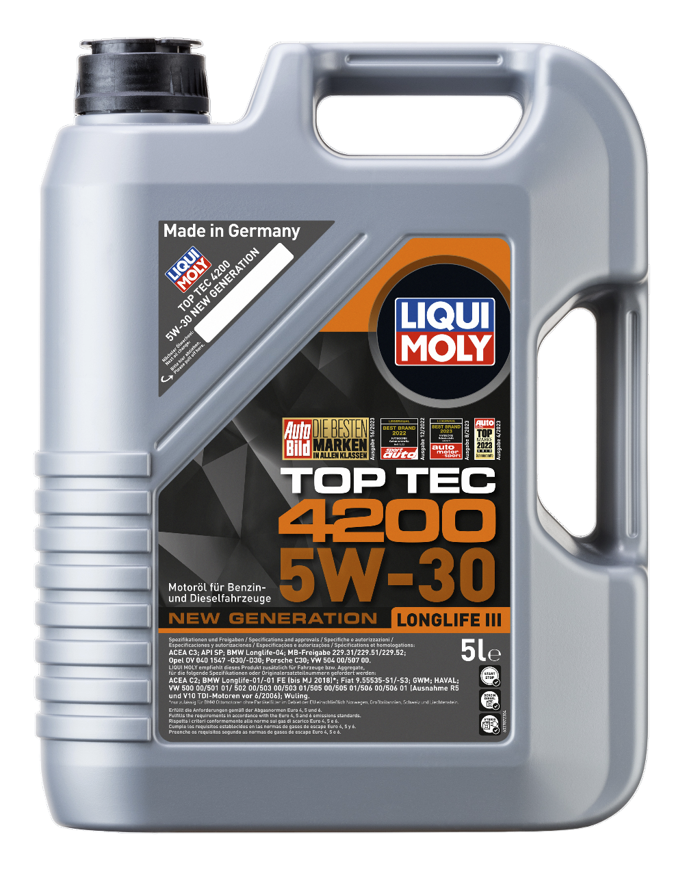 Liqui Moly 3707 Top Tec 4200 5W-30 New Generation 5 Liter