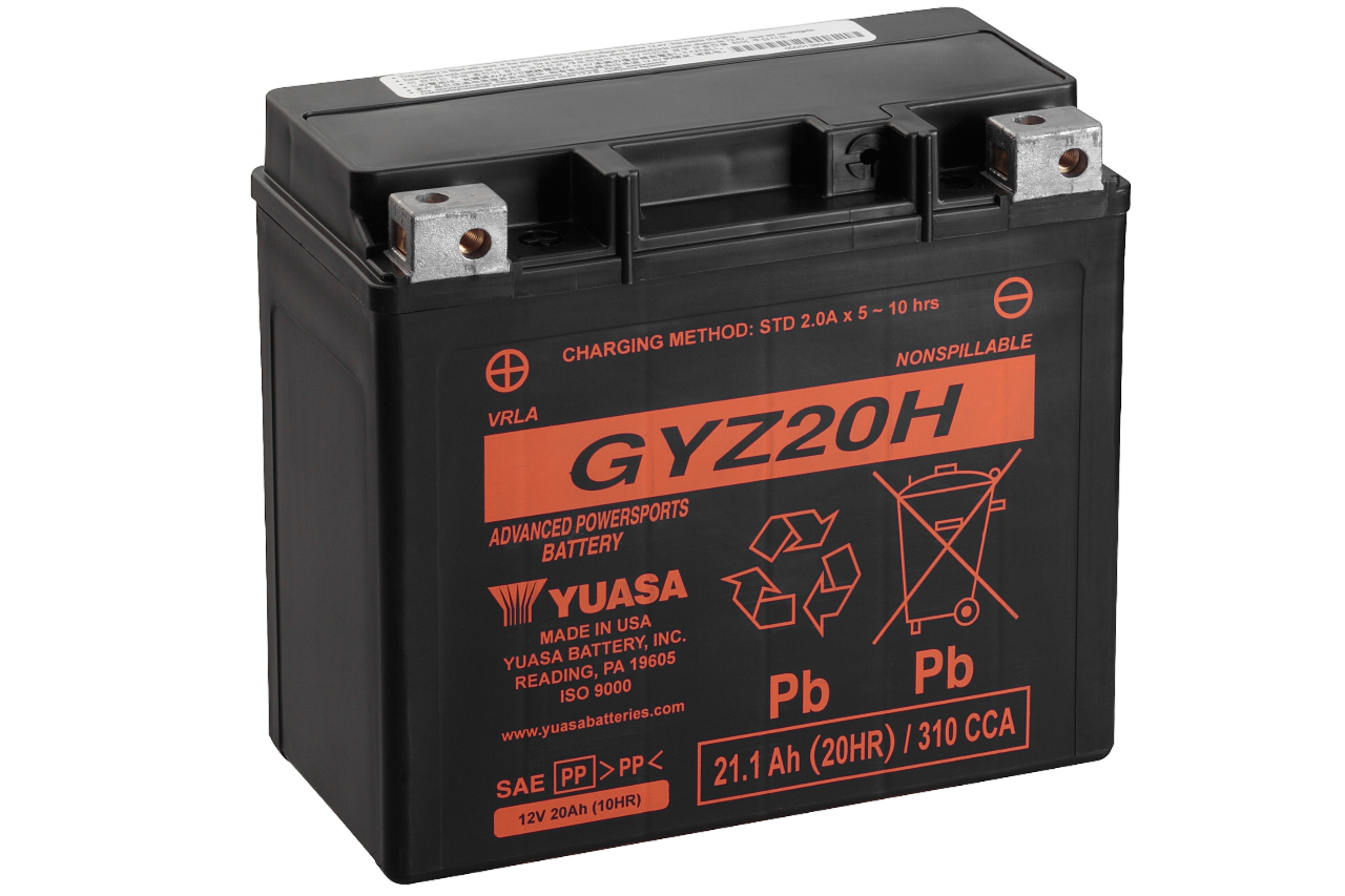 12V 20Ah 320A Yuasa GYZ20H Motorradbatterie