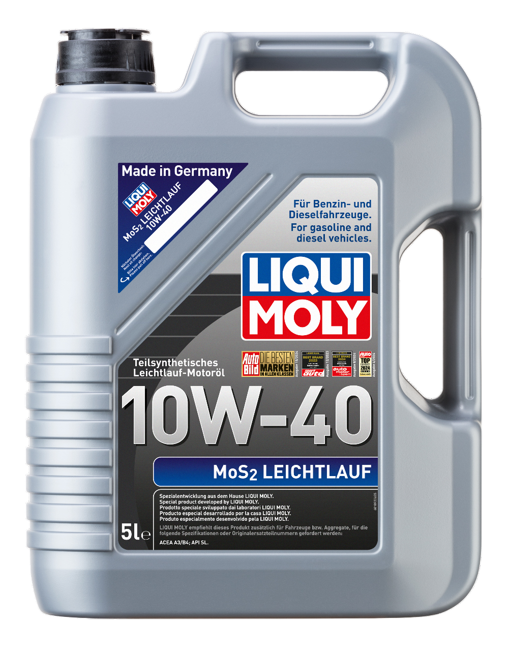 Liqui Moly 1092 MoS2 Leichtlauf 10W-40 Motorenöl 5 Liter