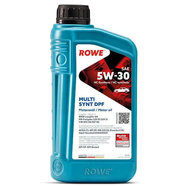 ROWE HIGHTEC MULTI SYNT DPF SAE 5W-30 Motorenöl 1 Liter