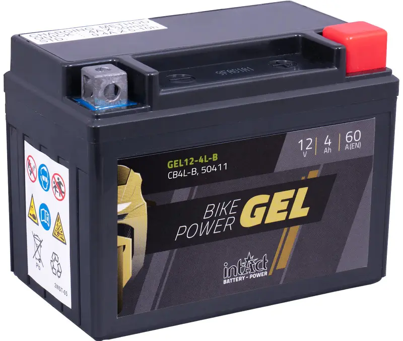 12V 4Ah 60A intAct Bike-Power GEL12-4L-B Motorradbatterie CB4L-B 50411