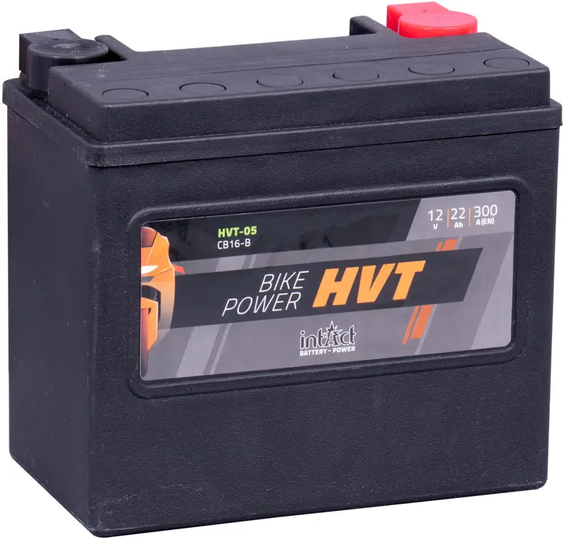 12V 22Ah 300A intAct Bike-Power HVT-05 AGM Motorradbatterie CB16-B 65991-82B