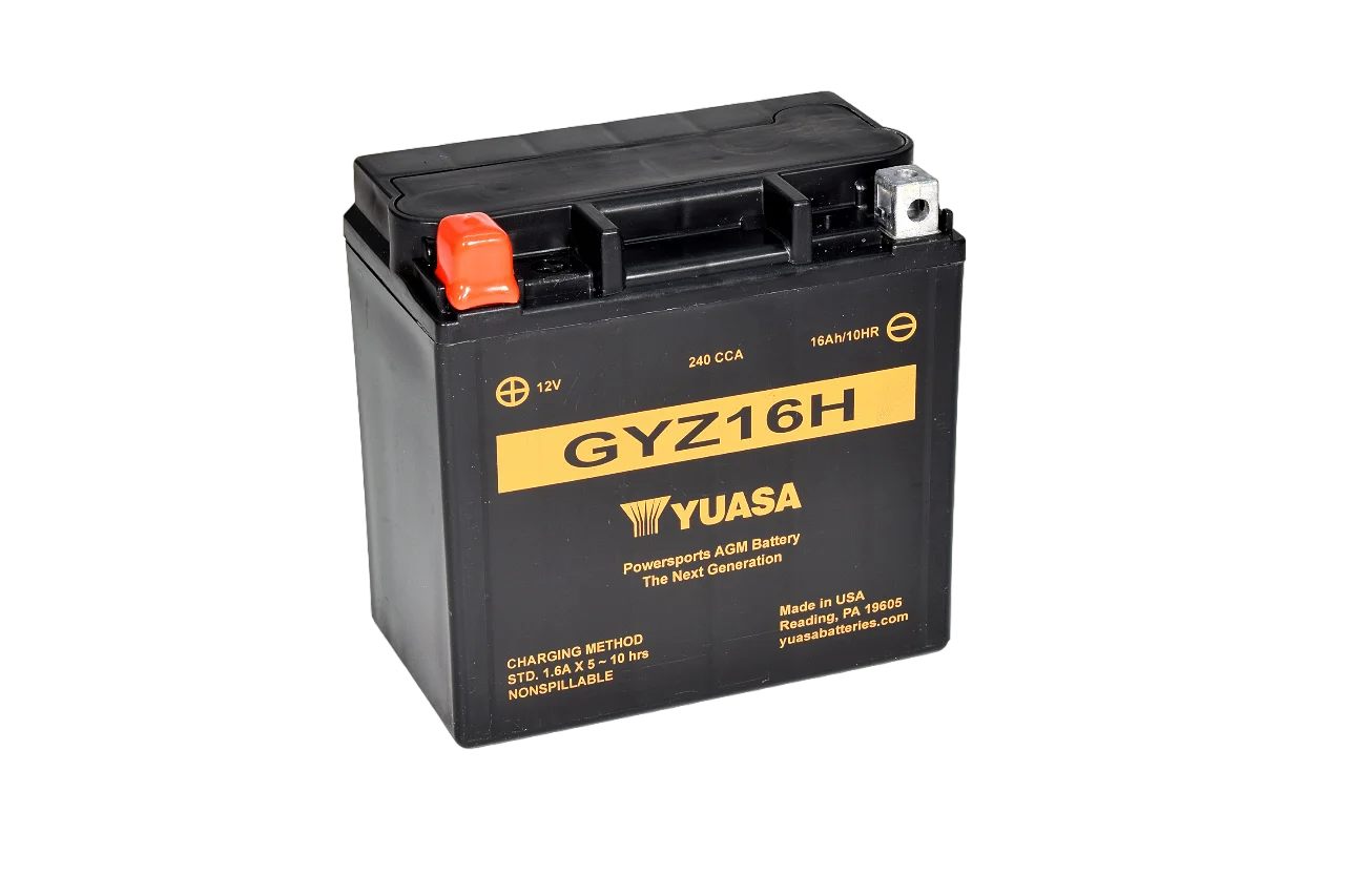12V 16Ah 240A Yuasa GYZ16H AGM Motorradbatterie