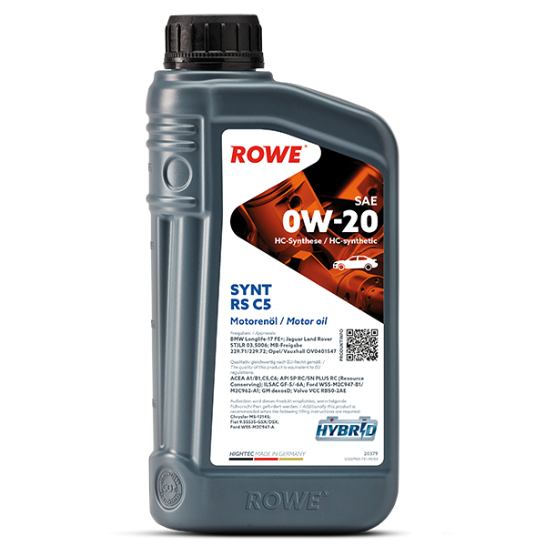 ROWE HIGHTEC SYNT RS C5 SAE 0W-20 Motorenöl 1 Liter