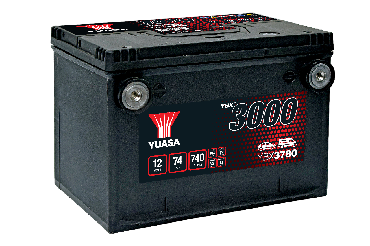 12V 74Ah 740A Yuasa YBX3780 (US 78R FT) Autobatterie